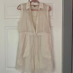 Theory all cotton sleeveless dress size 10.